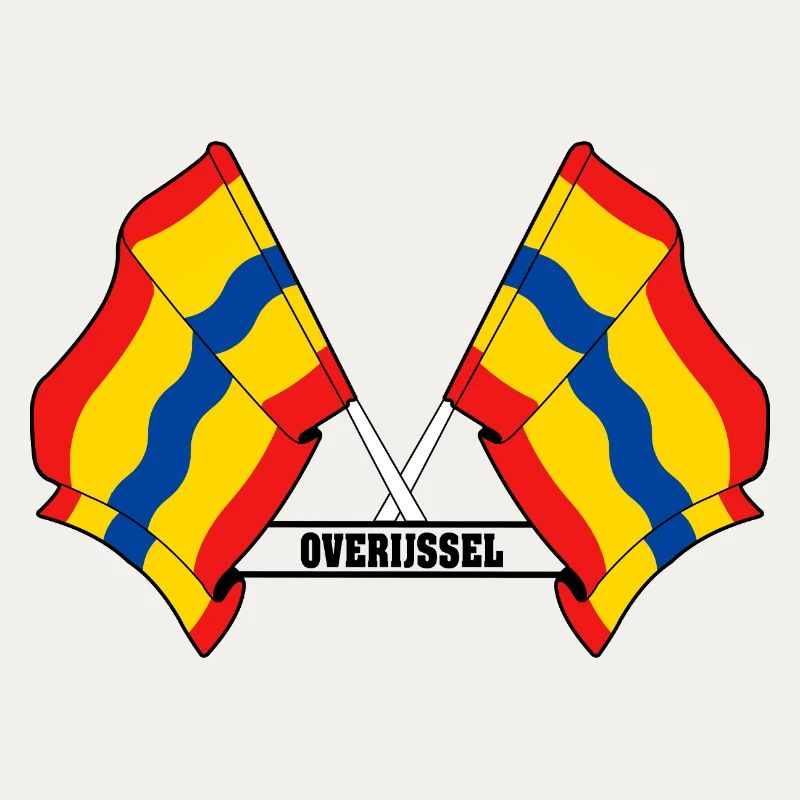 Texte à deux drapeaux OVERIJSSEL