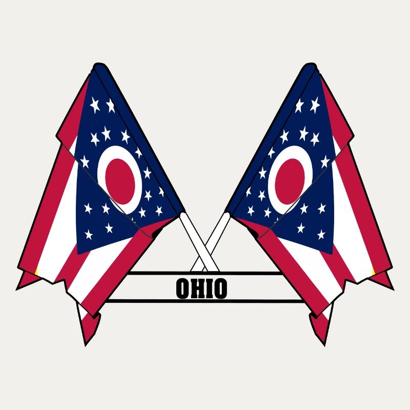 texte des drapeaux wee OHIO