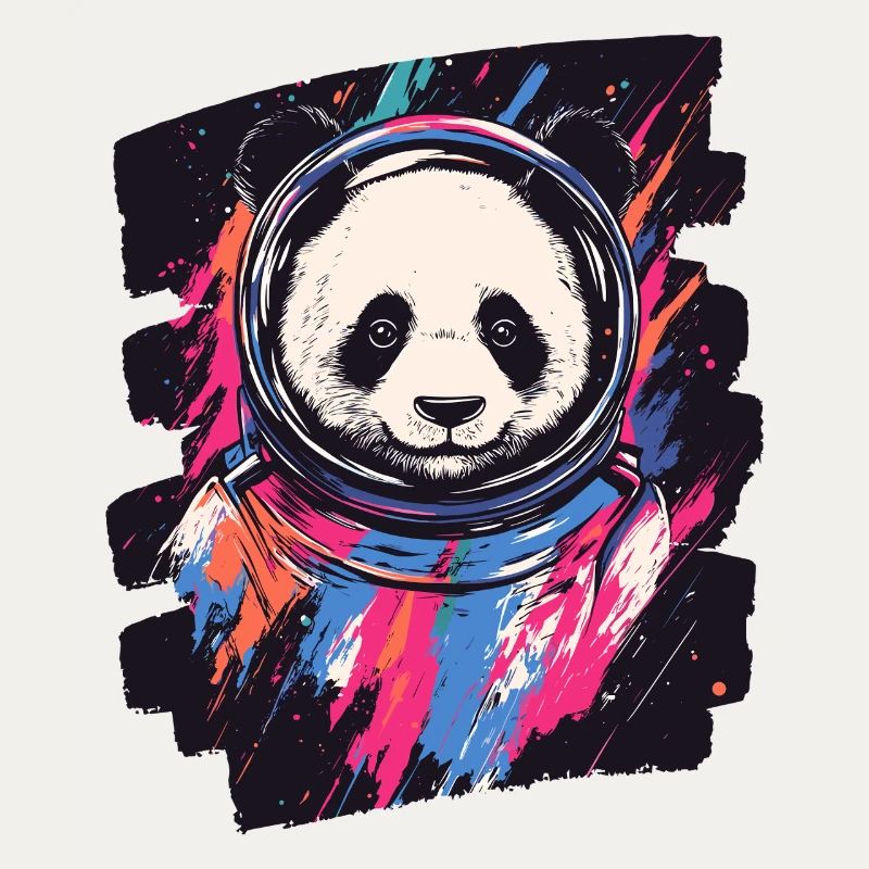 Panda Astronaute