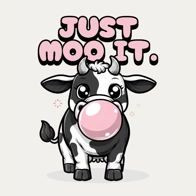 Just Moo It – Funny Cow with Chewing Gum