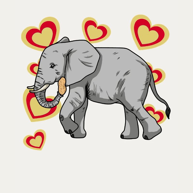 Elefant Elefanten Kinder Erdnuss