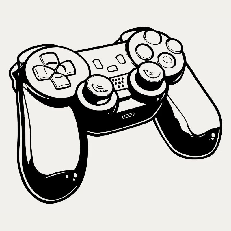 Gaming Controller Zeichnung