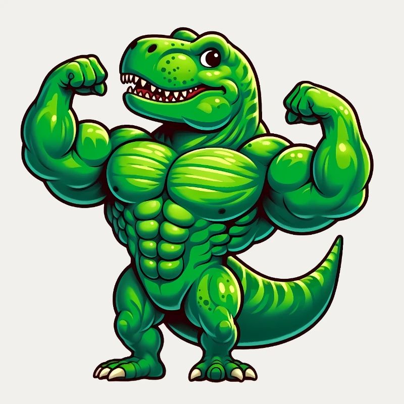 Strong kite trainer with muscle design