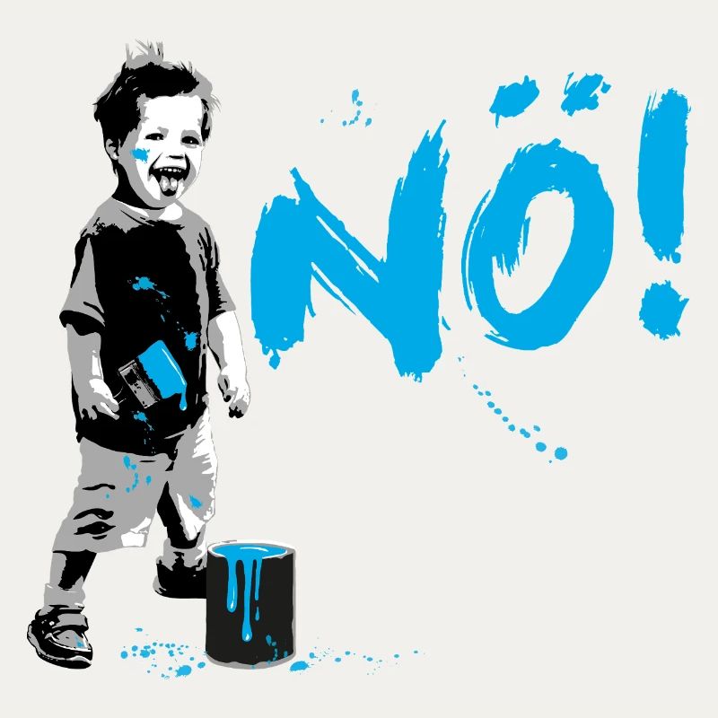 Boy Power NO Frecher Junge Protest Statement