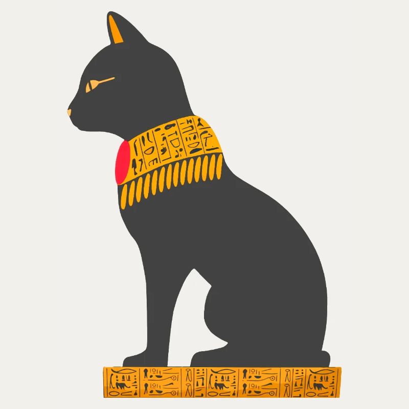 ägyptische katze sitzend