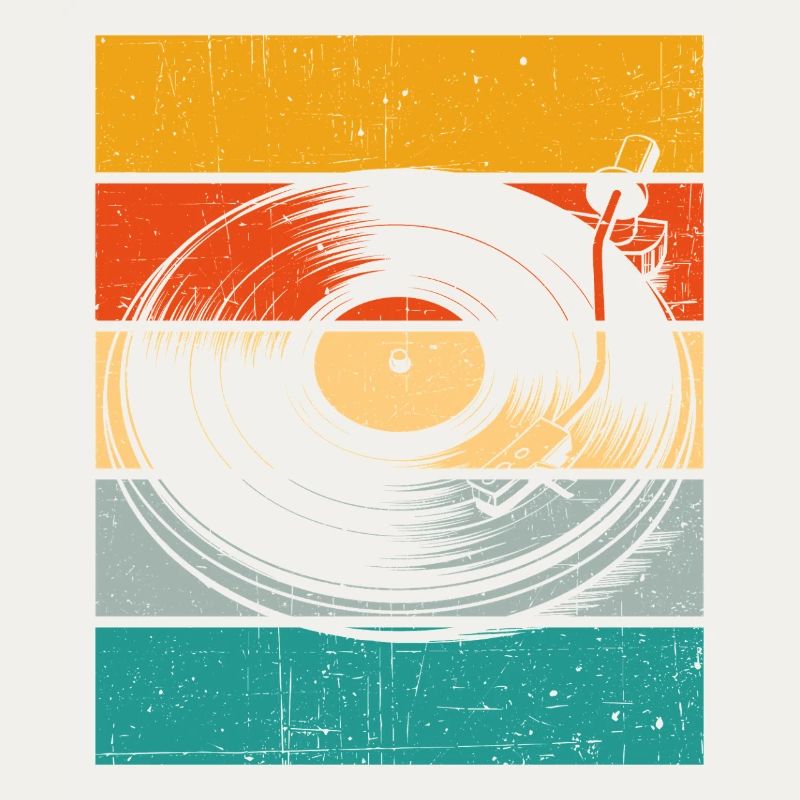 Retro Vinyl Turntable
