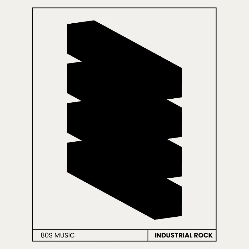 Affiche rock industriel