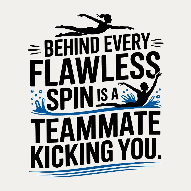 Derrière chaque coéquipier de Spin Swimming sans faute