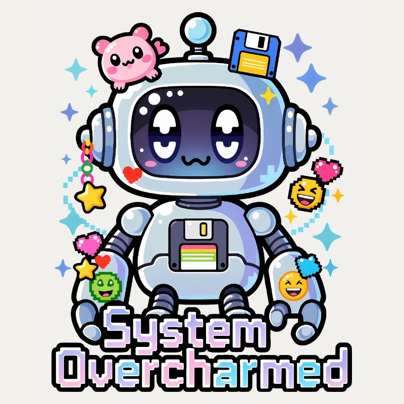 🤖 - Système surcharmé – Robot avec des breloques numériques