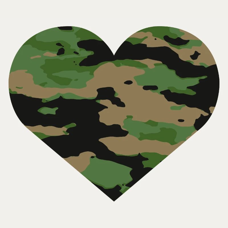Camouflage Herz Design