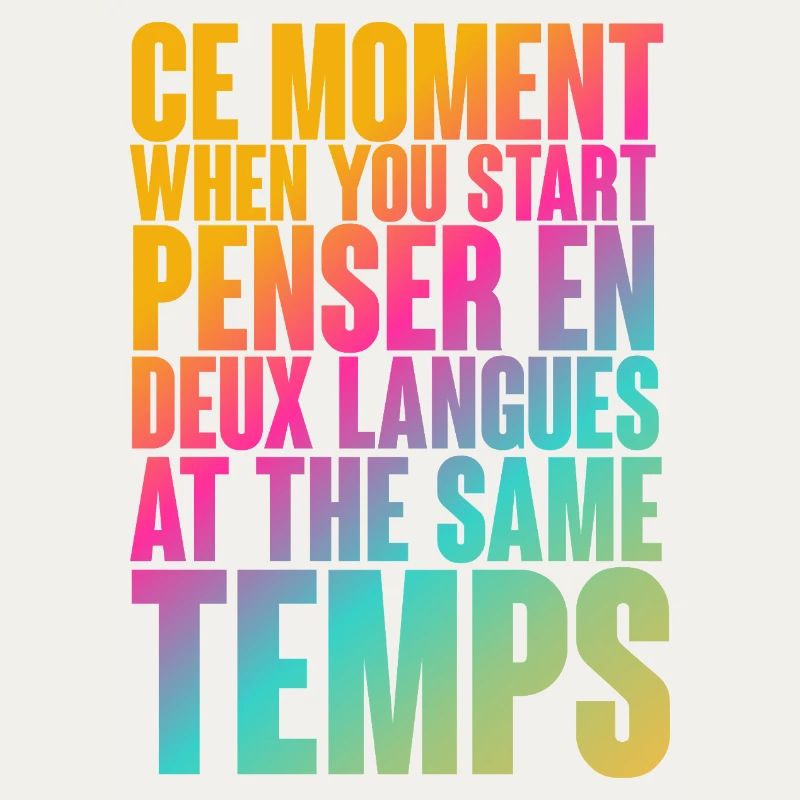 Temps de réflexion multilingue Imprimer