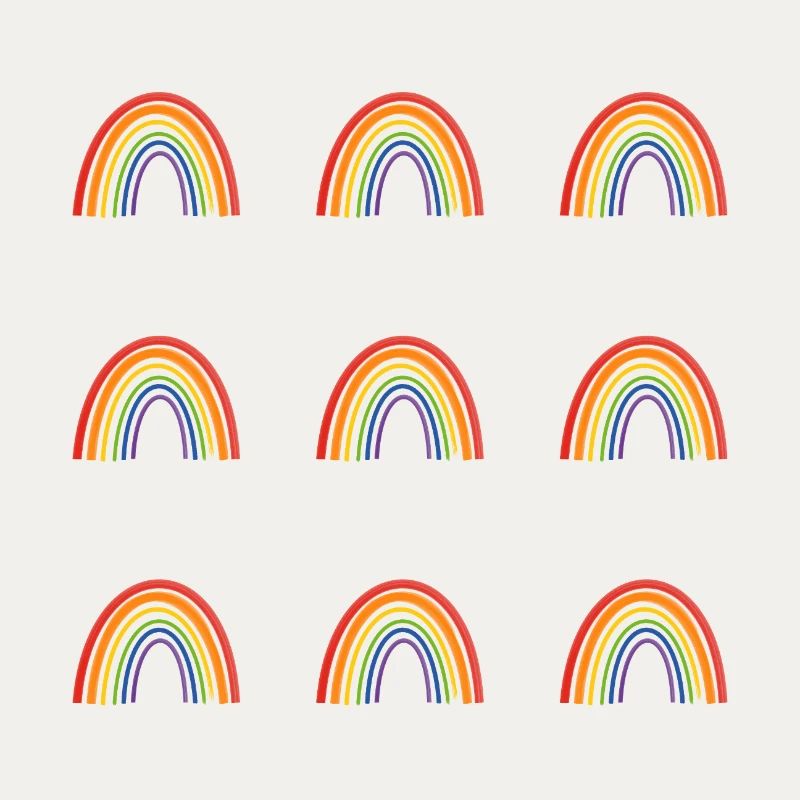 Vivid Rainbow Pattern for LGBT Pride Apparel
