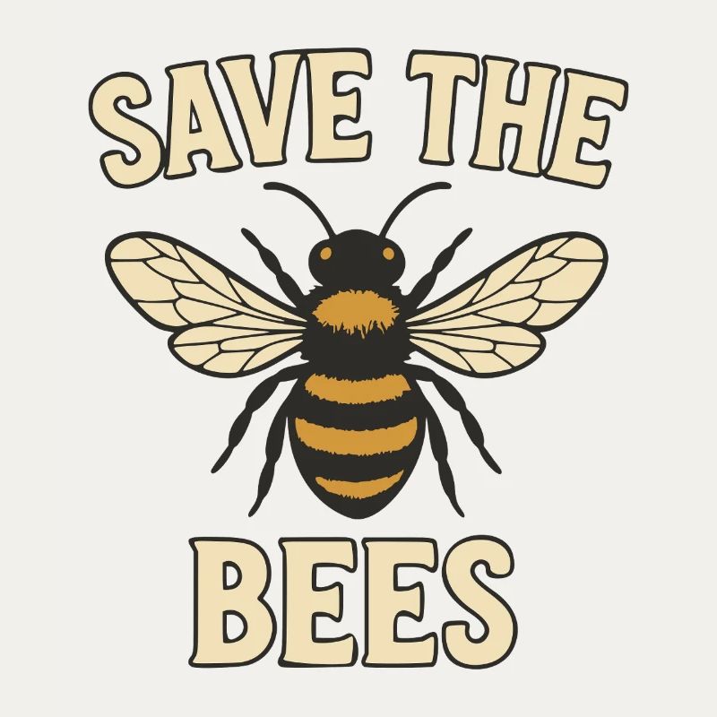 Save the Bees Bee Motif