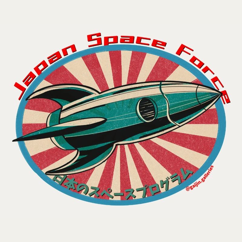 Fusée spatiale rétro - Japan Space Force
