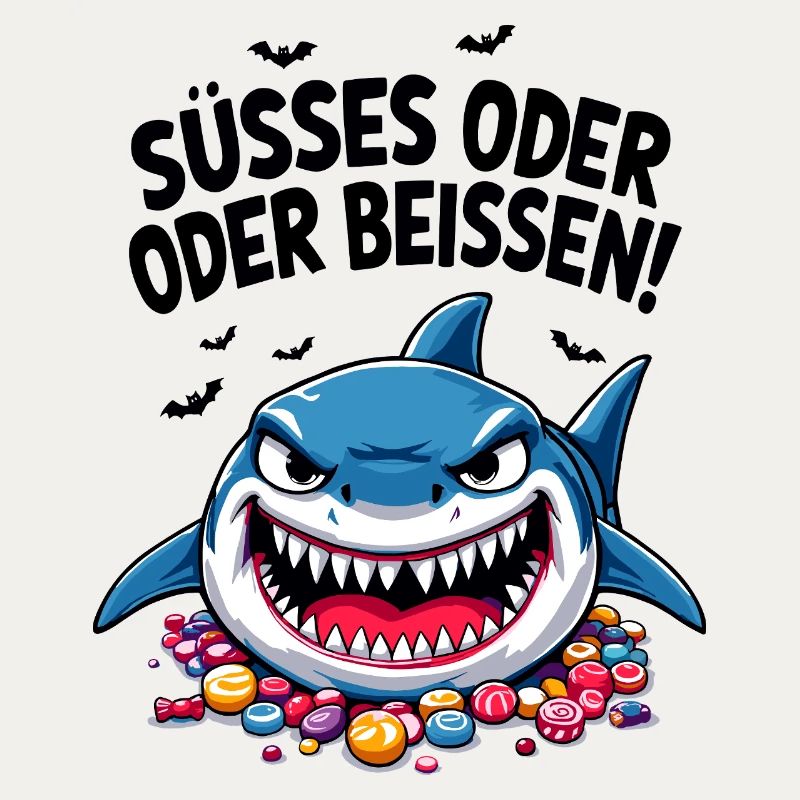 Halloween Süßes oder Saures Hai Süßgkeiten