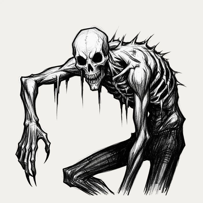 Nightmare Spooky Skeleton Masquerade