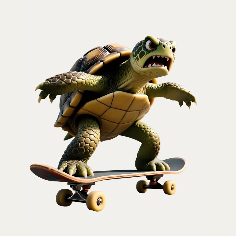 Aggro-Skater-Schildkröte – Hardcore Turtle