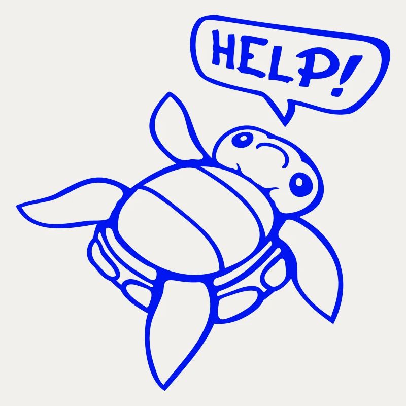 Turtle Back Tilted Over Helpless Side Help