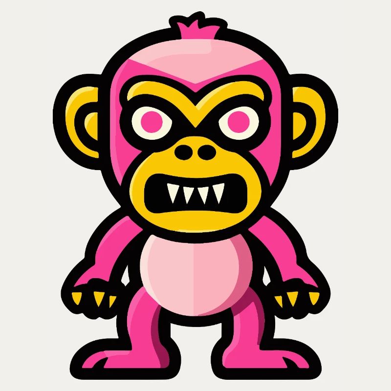 Affe Halloween Comic Lustig