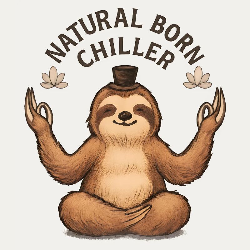 Meditating Sloth – Chill and Relax
