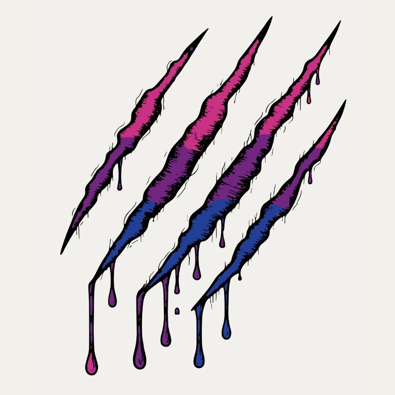 Bi Pride Claw - Drapeau bisexuel Griffe