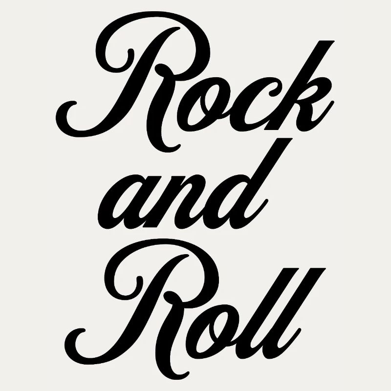 Conception de logo de typographie cursive Rock and Roll
