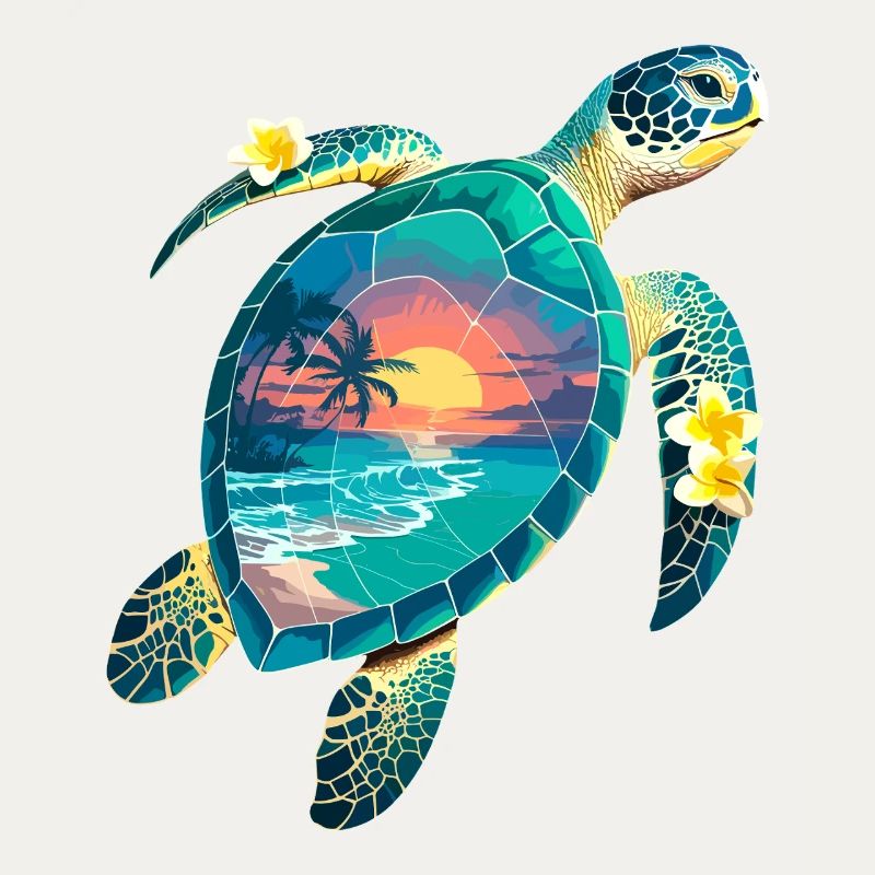 Turtle Waves Surf Turtle Surfer Turtles