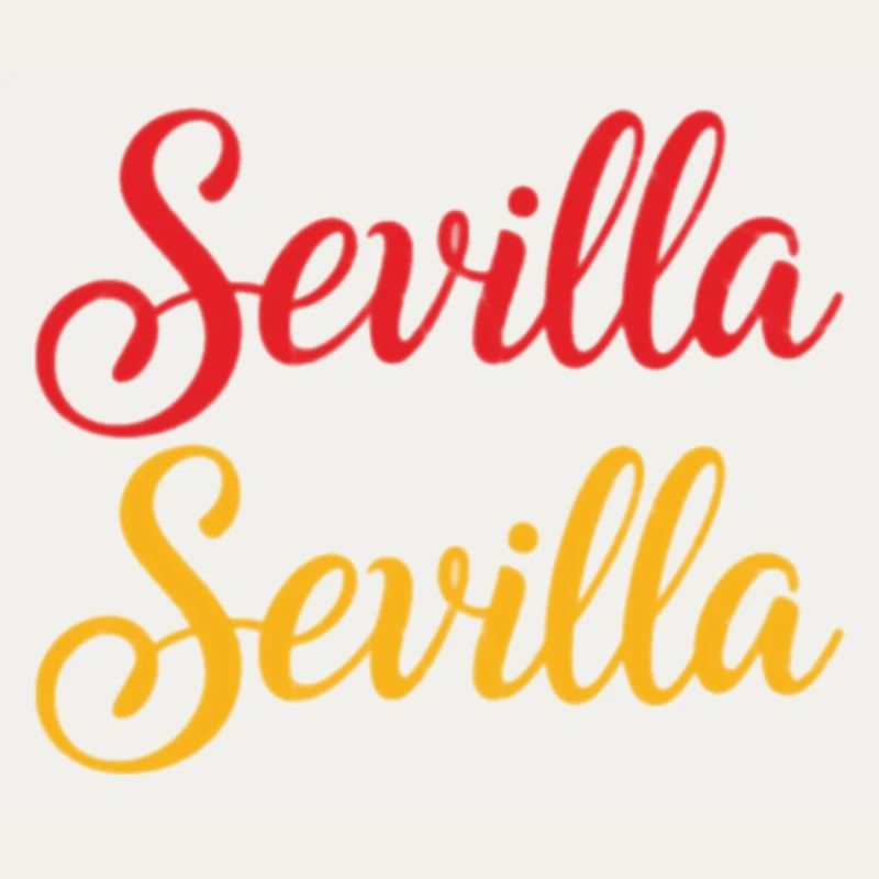 Sevilla Script Duo Rouge Jaune Rétro