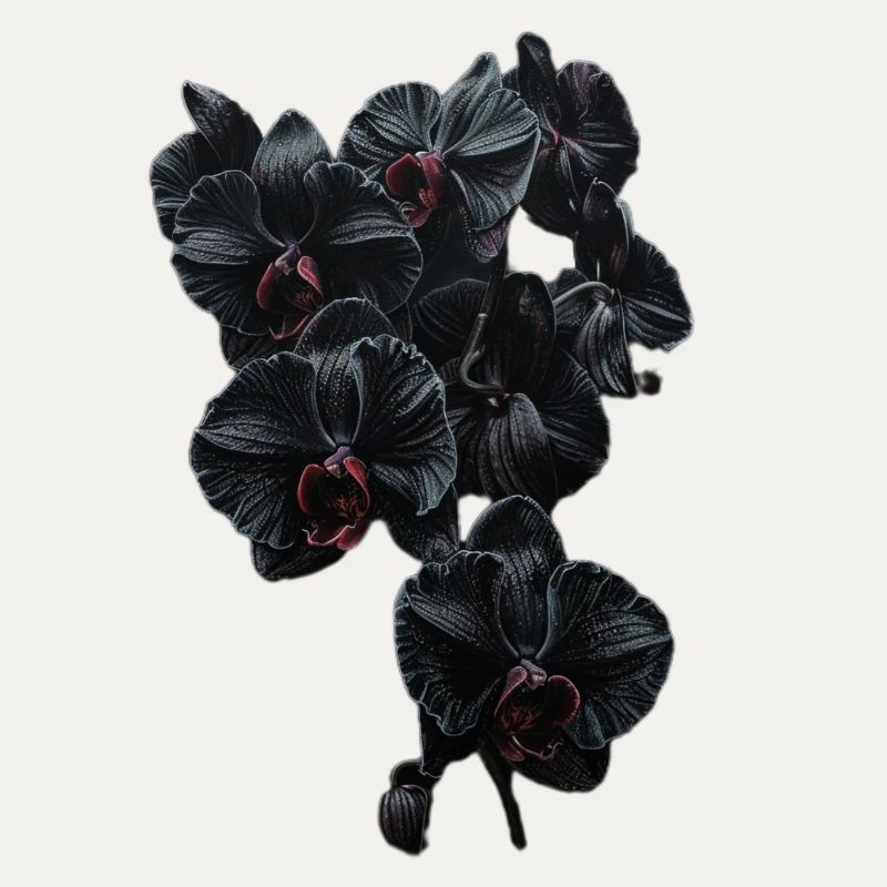Dark orchid splendour in Gothic style
