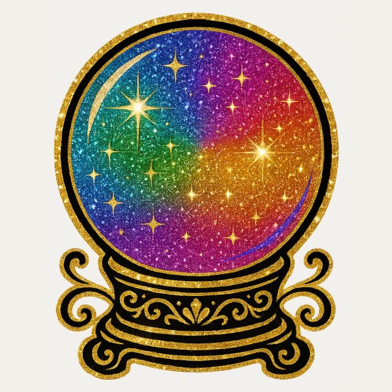 Regenbogen Kristallkugel Glamour | Glaskugel