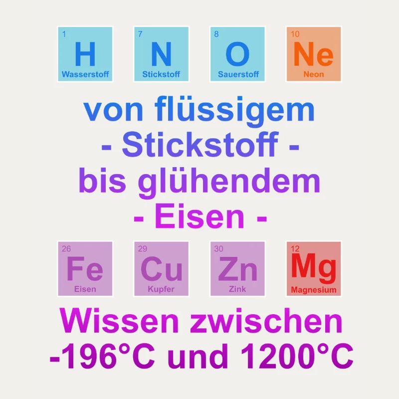 Unispruch "auf Temperatur" Geschenk, Studenten