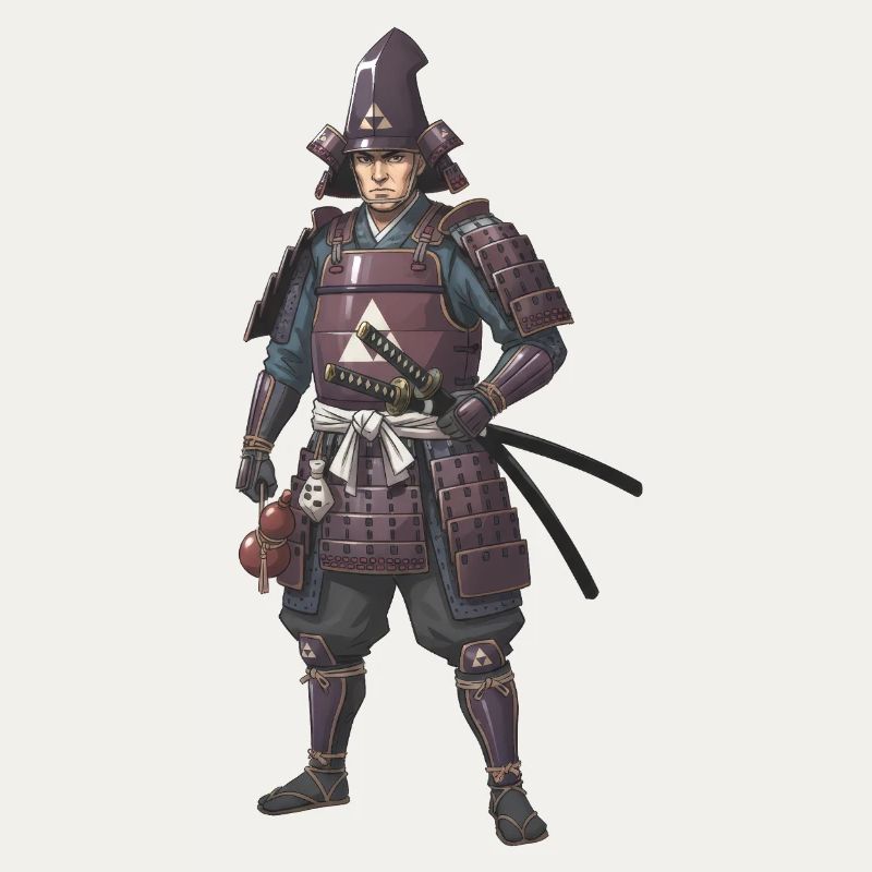 Samouraï Sengoku en Armure Pourpre