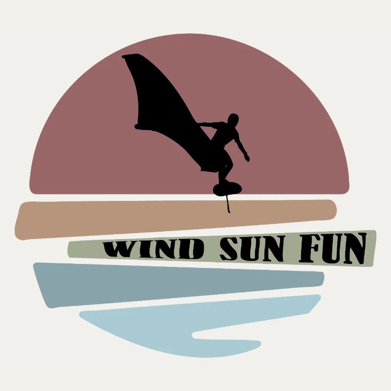 Wingfoil sunset Silhouette