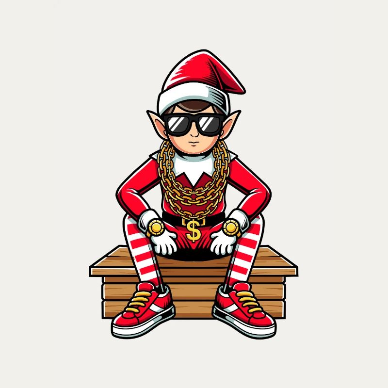 Christmas Elf Bling Rapper