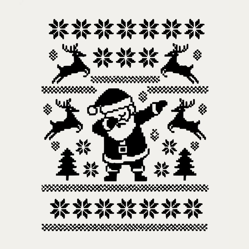 Dabbing Christmas Man Kunst