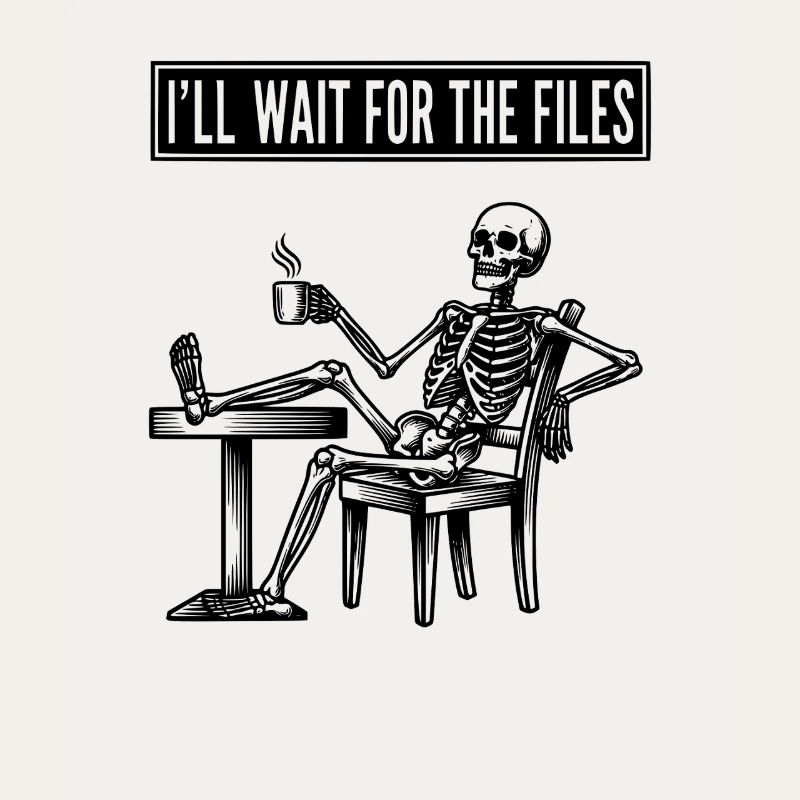 Waiting Skeleton Meme Project Manager Office