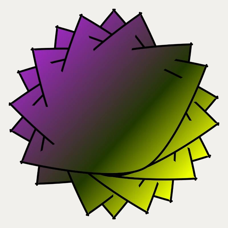 Gradient Leaf Spirale