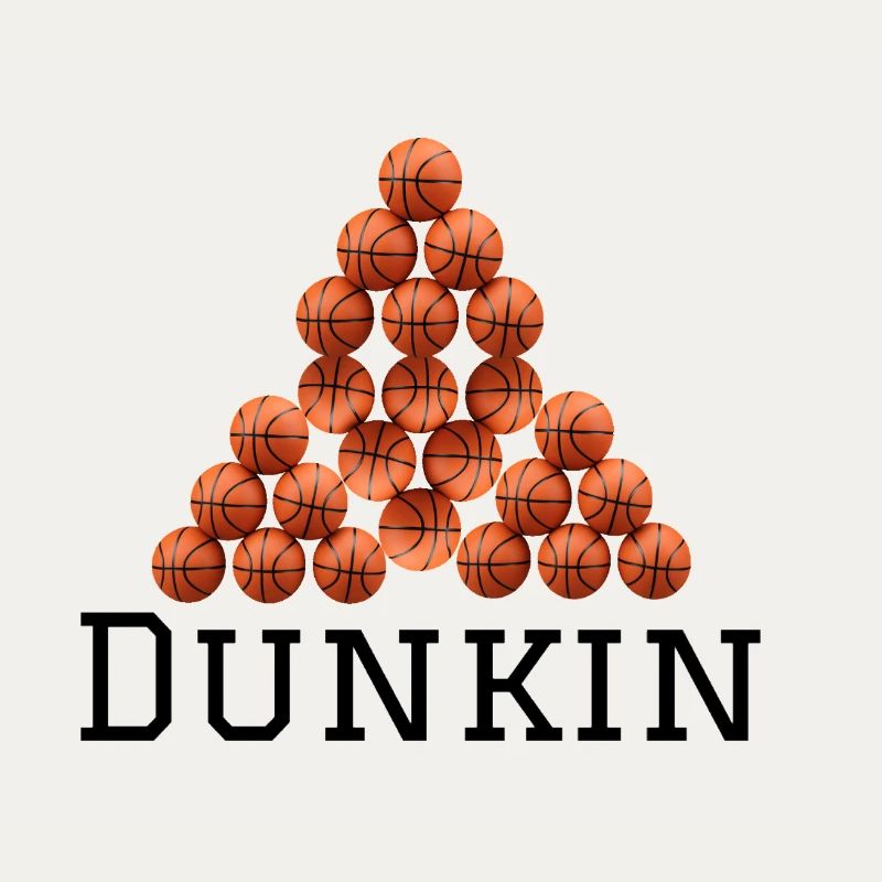 Logo pyramidal de basket-ball