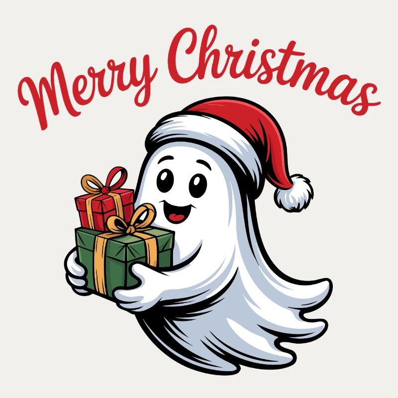 Weihnachtsgeist mit Geschenken