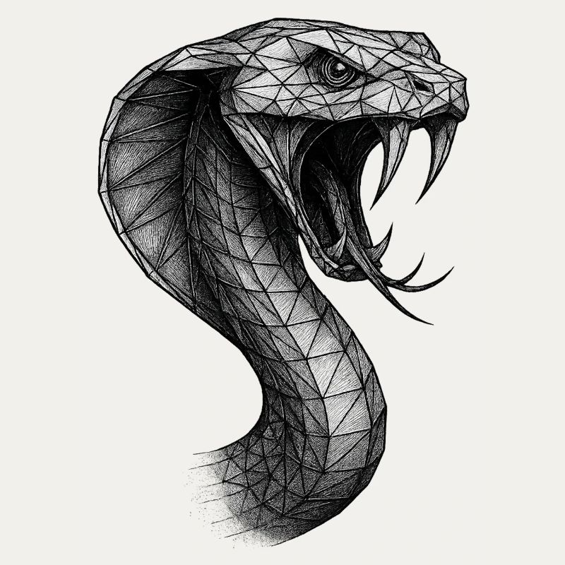 Facettes géométriques du serpent