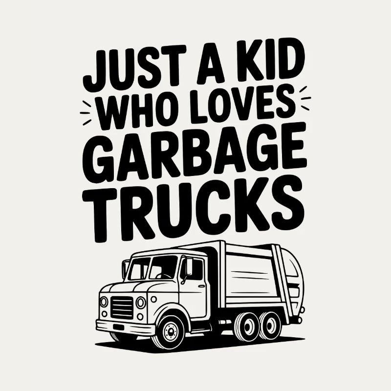 Nur ein Kind, das Müllwagen liebt