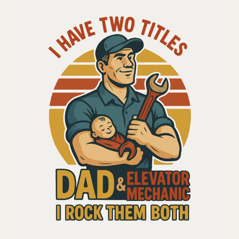 Funny Elevator Inspector Dad And Elevator Mechanic