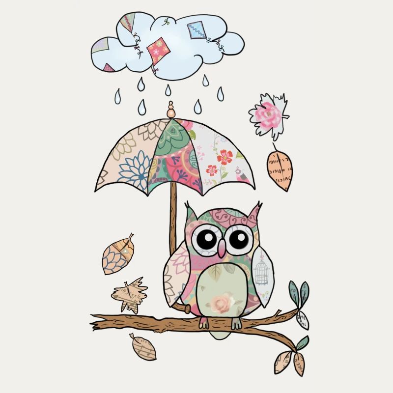 Eule_im_Regen