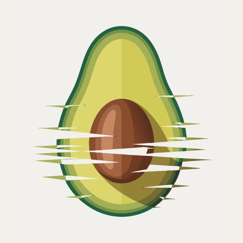 Graphique Avocado Glitch