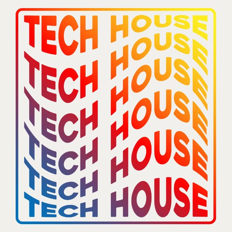 Tech House Neon Gradient Repeats