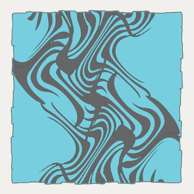 Zebra Pattern Cyan