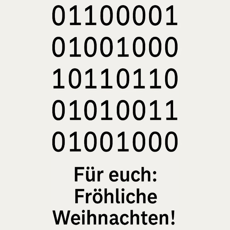 Binary Code Weihnachtszauber
