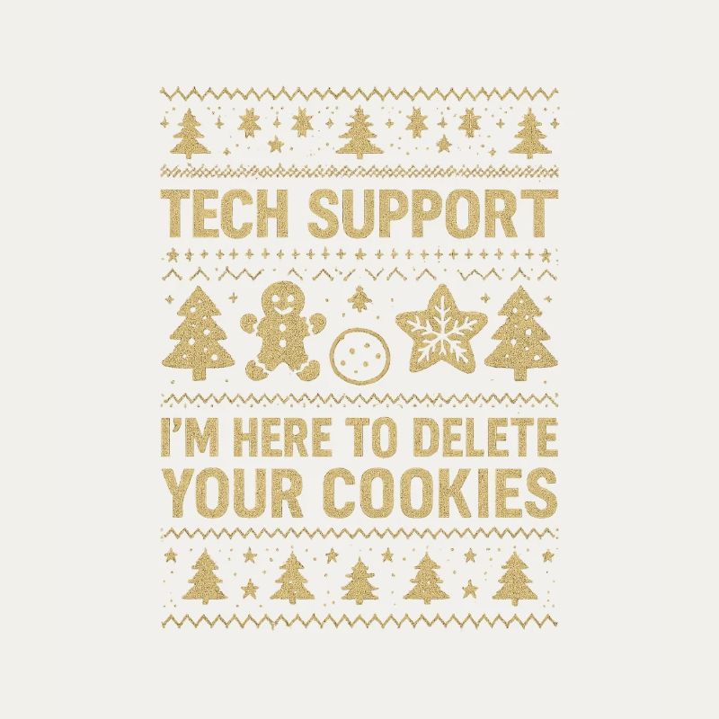Tech Support I'm Here To Delete Your Cookies