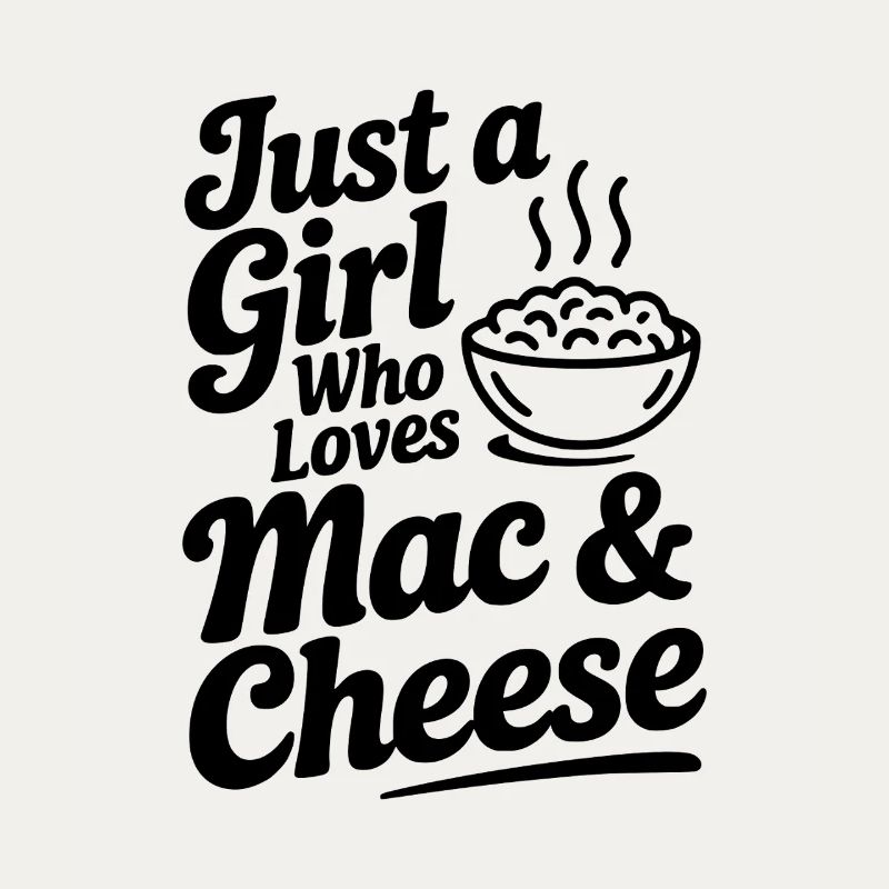 Nur ein Mädchen, das Mac & Cheese liebt