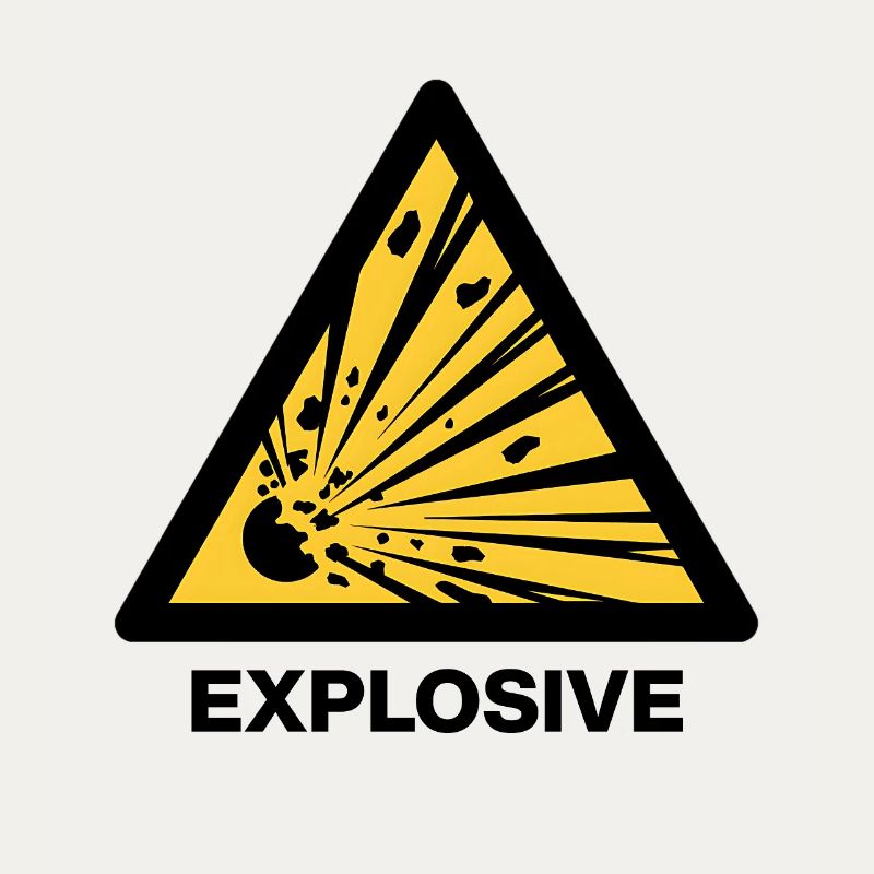 Explosive Warning Signs Fun Shirt